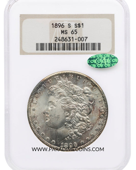 1896-S $1 MS65 NGC CAC - Paradime Coins | PCGS NGC CACG CAC Rare US Numismatic Coins For Sale