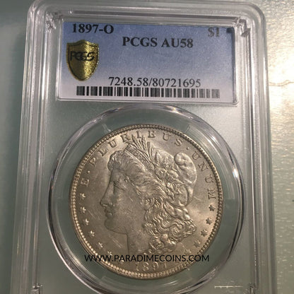 1897-0 $1 PCGS AU58 - Paradime Coins | PCGS NGC CACG CAC Rare US Numismatic Coins For Sale