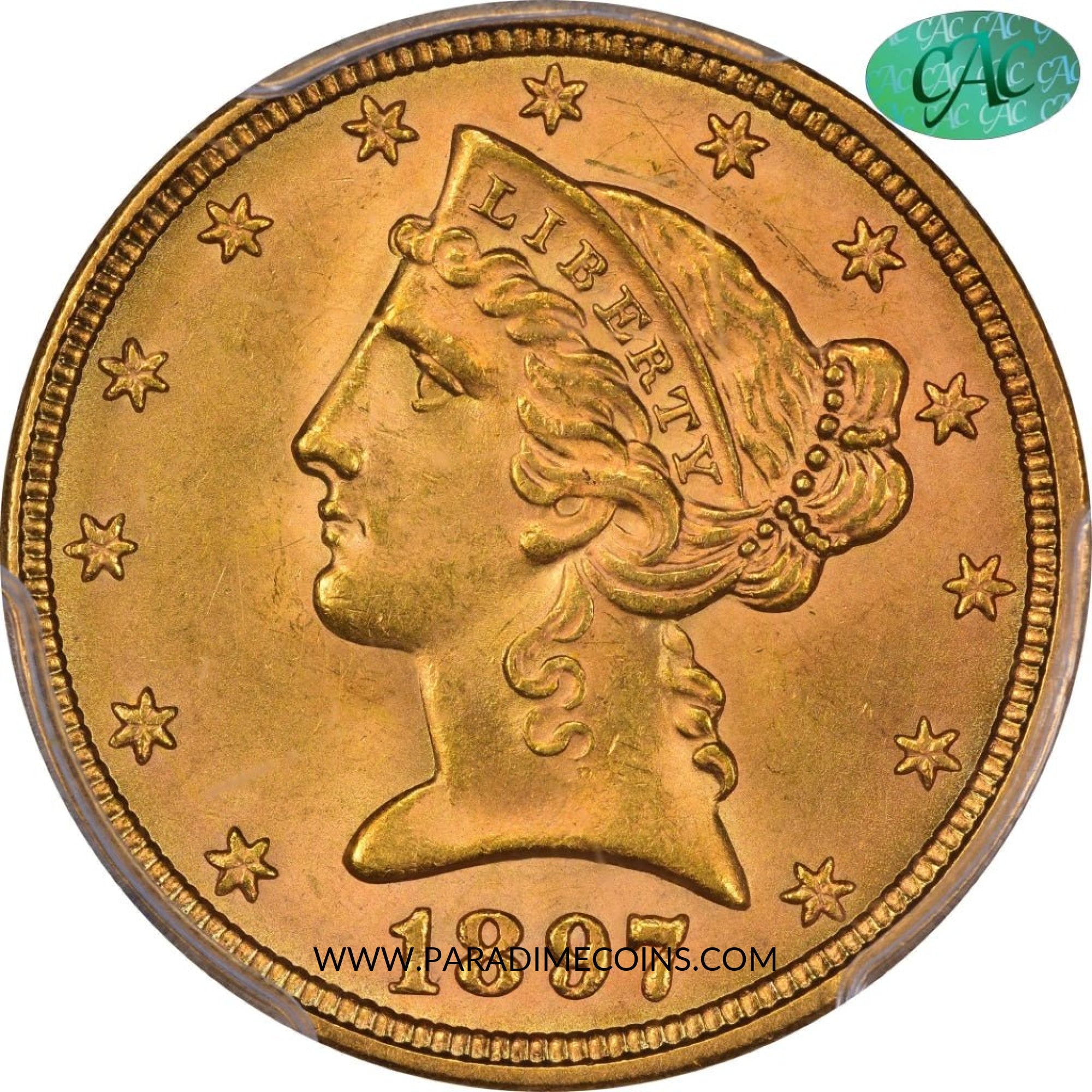 1897 $5 MS65 PCGS CAC - Paradime Coins | PCGS NGC CACG CAC Rare US Numismatic Coins For Sale