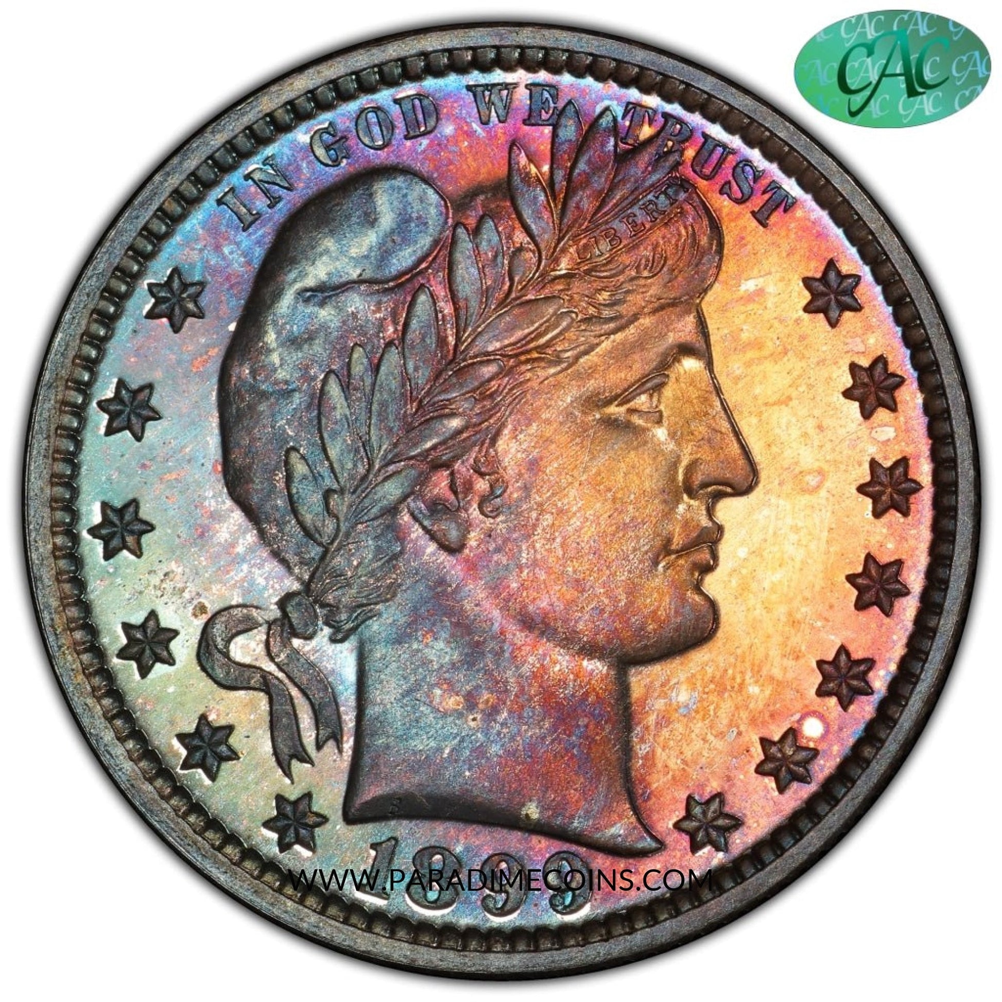 1899 25C PCGS PR67 CAC - Paradime Coins | PCGS NGC CACG CAC Rare US Numismatic Coins For Sale