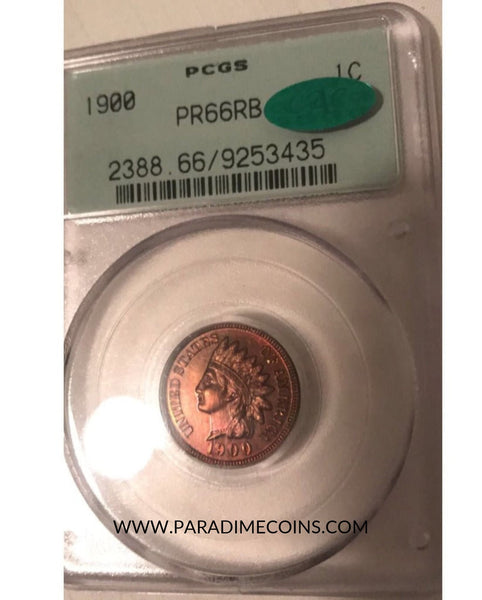 1900 1C PR66RB PCGS CAC - Paradime Coins | PCGS NGC CACG CAC Rare US Numismatic Coins For Sale