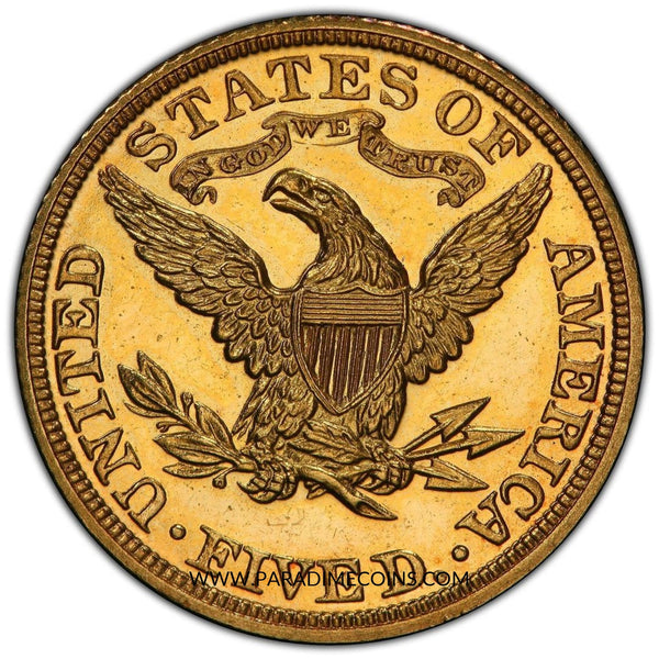 1902 $5 PR62 PCGS CAC - Paradime Coins | PCGS NGC CACG CAC Rare US Numismatic Coins For Sale