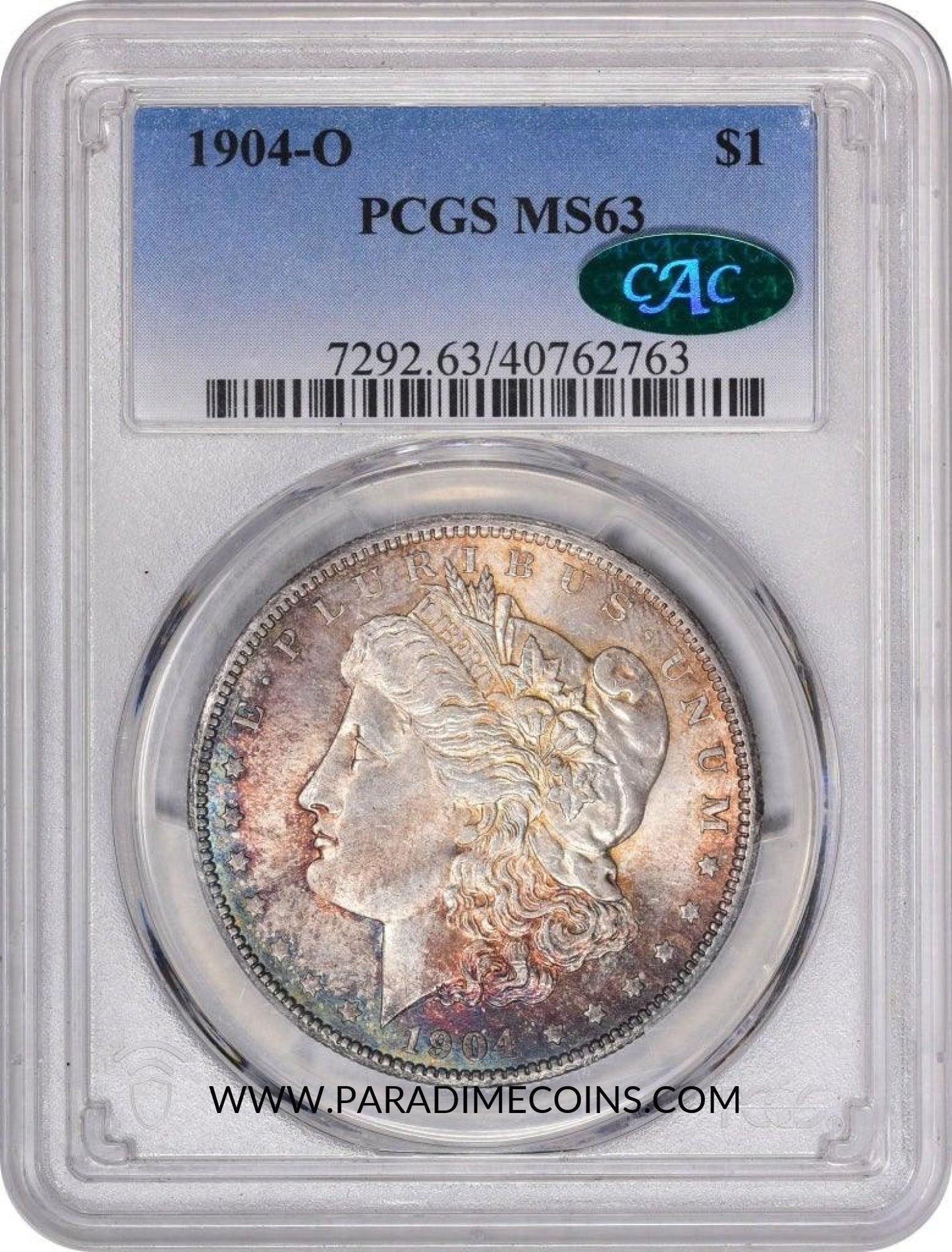 1904-O $1 MS63 PCGS CAC - Paradime Coins | PCGS NGC CACG CAC Rare US Numismatic Coins For Sale