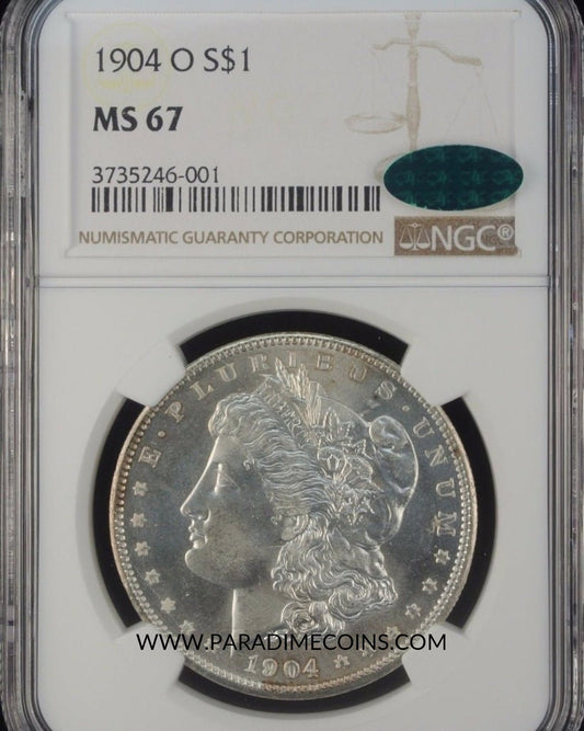 1904-O S$1 MS67 NGC CAC - Paradime Coins | PCGS NGC CACG CAC Rare US Numismatic Coins For Sale