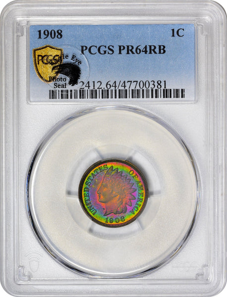 1908 1C PR64 RB PCGS EEPS - Paradime Coins | PCGS NGC CACG CAC Rare US Numismatic Coins For Sale