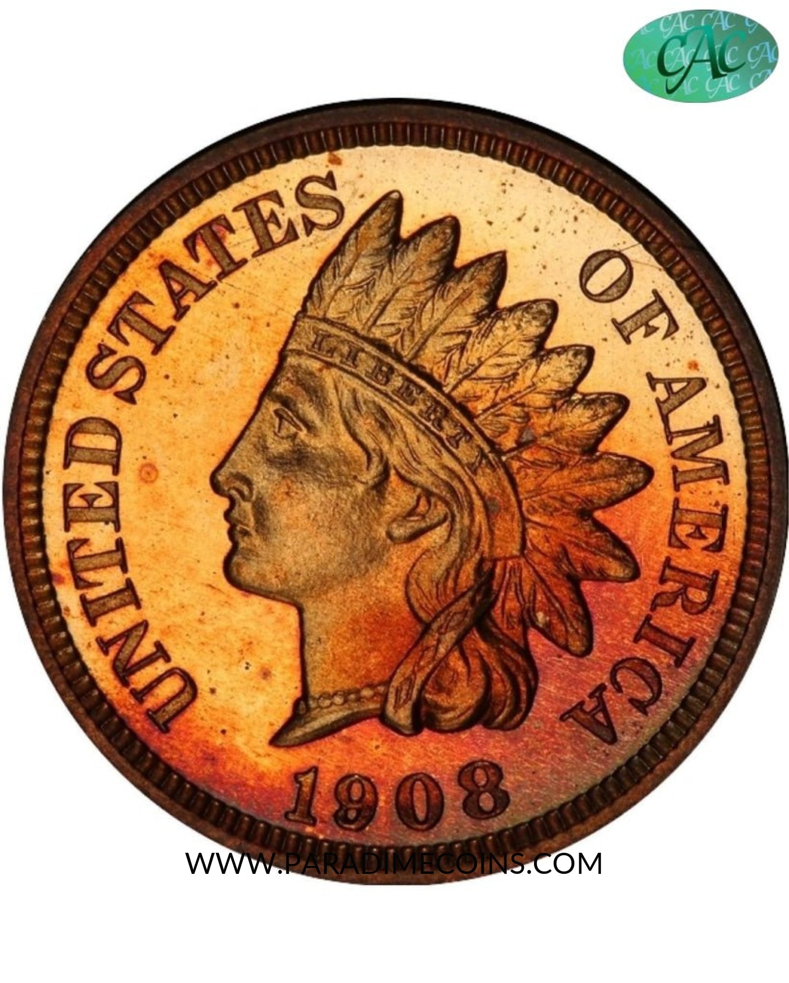 1908 1C PR66RD CAM PCGS CAC EEPS - Paradime Coins | PCGS NGC CACG CAC Rare US Numismatic Coins For Sale