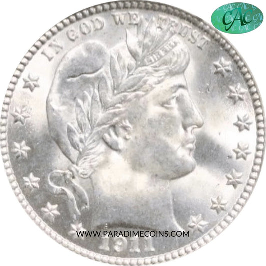 1911 25C MS66 PCGS CAC - Paradime Coins | PCGS NGC CACG CAC Rare US Numismatic Coins For Sale