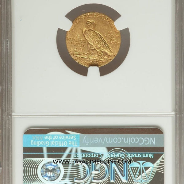 1911-D $2.5 STRONG D AU55 NGC CAC - Paradime Coins | PCGS NGC CACG CAC Rare US Numismatic Coins For Sale