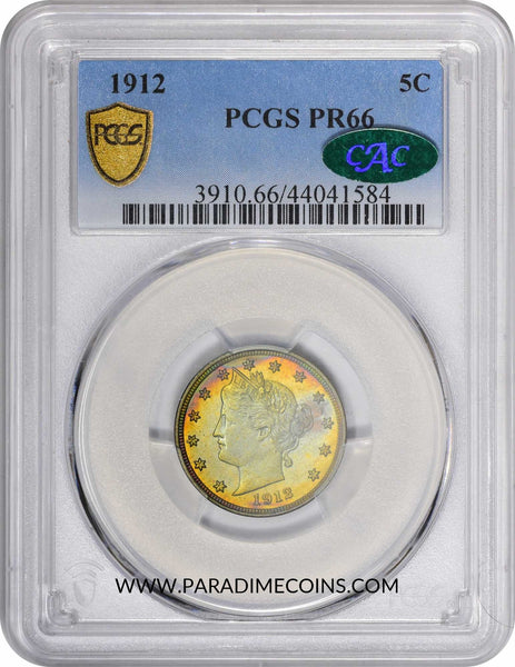 1912 5C PR66 PCGS CAC - Paradime Coins | PCGS NGC CACG CAC Rare US Numismatic Coins For Sale