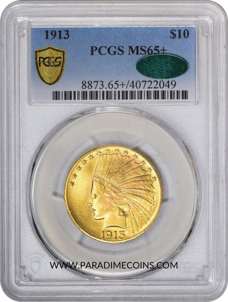 1913 $10 MS65+ PCGS CAC - Paradime Coins | PCGS NGC CACG CAC Rare US Numismatic Coins For Sale