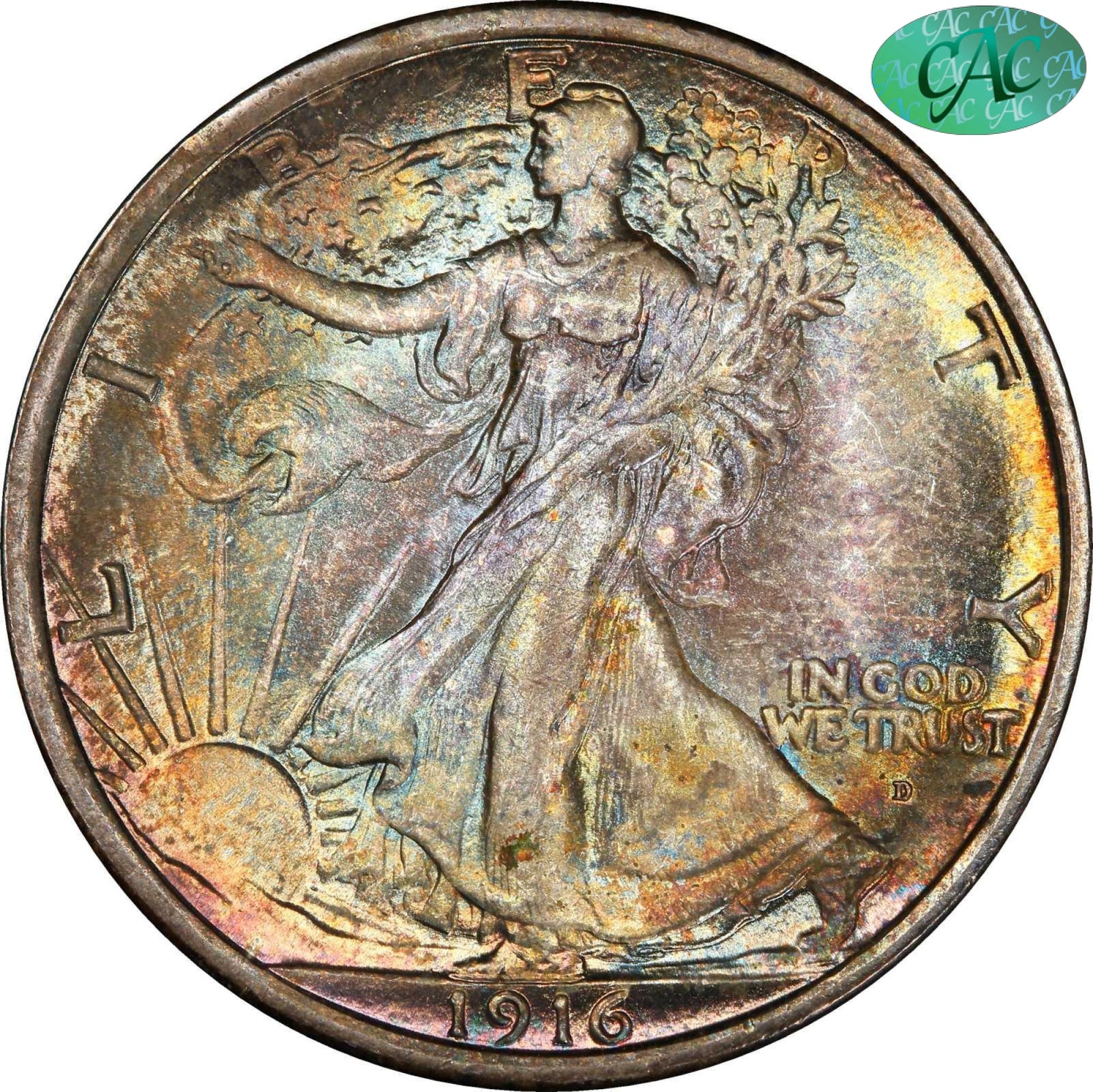 1916-D 50C MS67 PCGS CAC - Paradime Coins | PCGS NGC CACG CAC Rare US Numismatic Coins For Sale