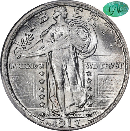 1917 25C TYPE 2 MS67 PCGS CAC - Paradime Coins | PCGS NGC CACG CAC Rare US Numismatic Coins For Sale