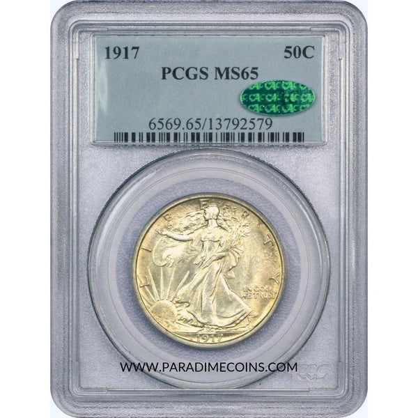 1917 50C MS65 PCGS CAC - Paradime Coins | PCGS NGC CACG CAC Rare US Numismatic Coins For Sale