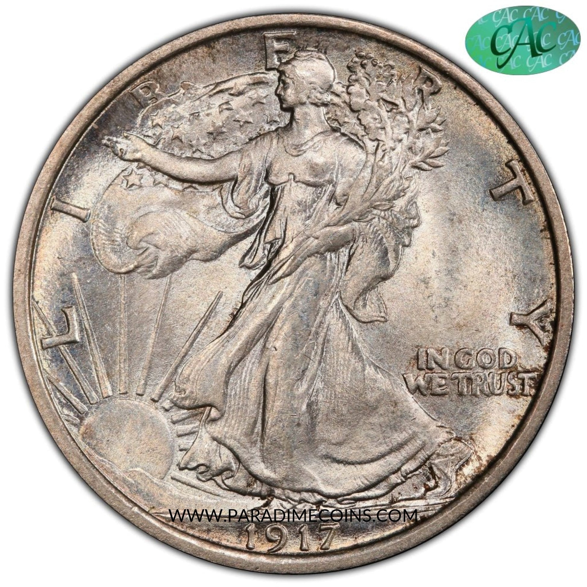 1917 50C MS66 PCGS CAC - Paradime Coins | PCGS NGC CACG CAC Rare US Numismatic Coins For Sale