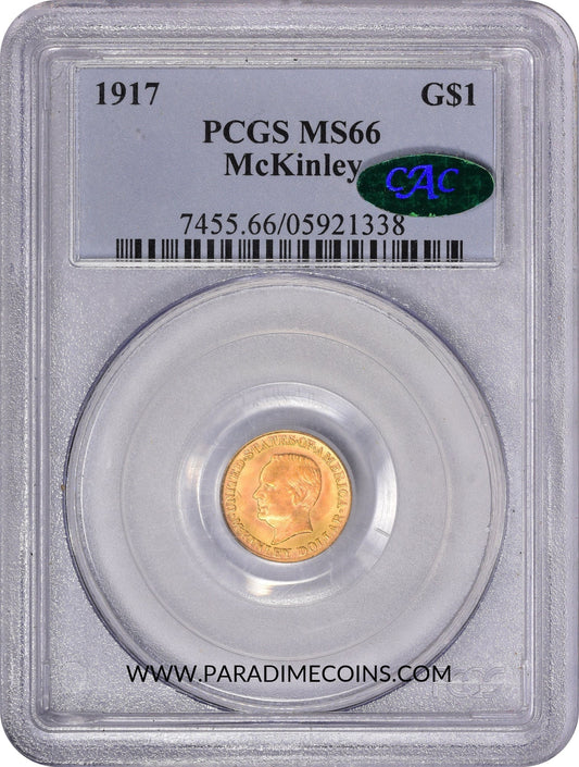 1917 G$1 MCKINLEY MS66 PCGS CAC - Paradime Coins | PCGS NGC CACG CAC Rare US Numismatic Coins For Sale