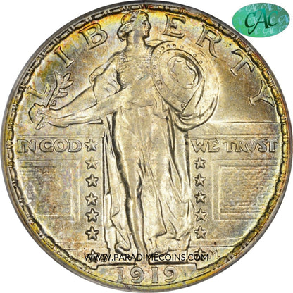 1919-S 25C AU58 FH PCGS CAC - Paradime Coins | PCGS NGC CACG CAC Rare US Numismatic Coins For Sale