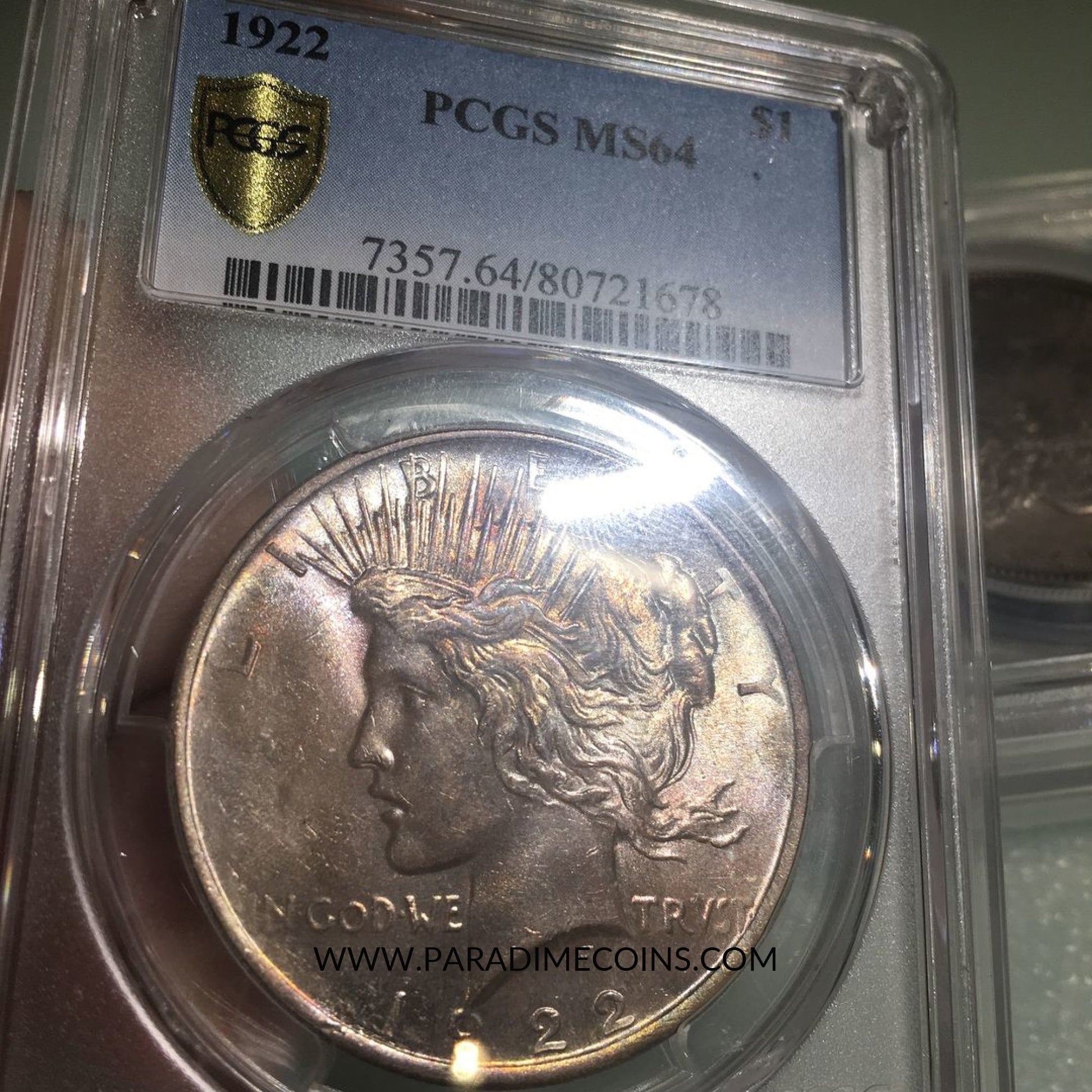 1922 $1 MS64 PCGS - Paradime Coins | PCGS NGC CACG CAC Rare US Numismatic Coins For Sale