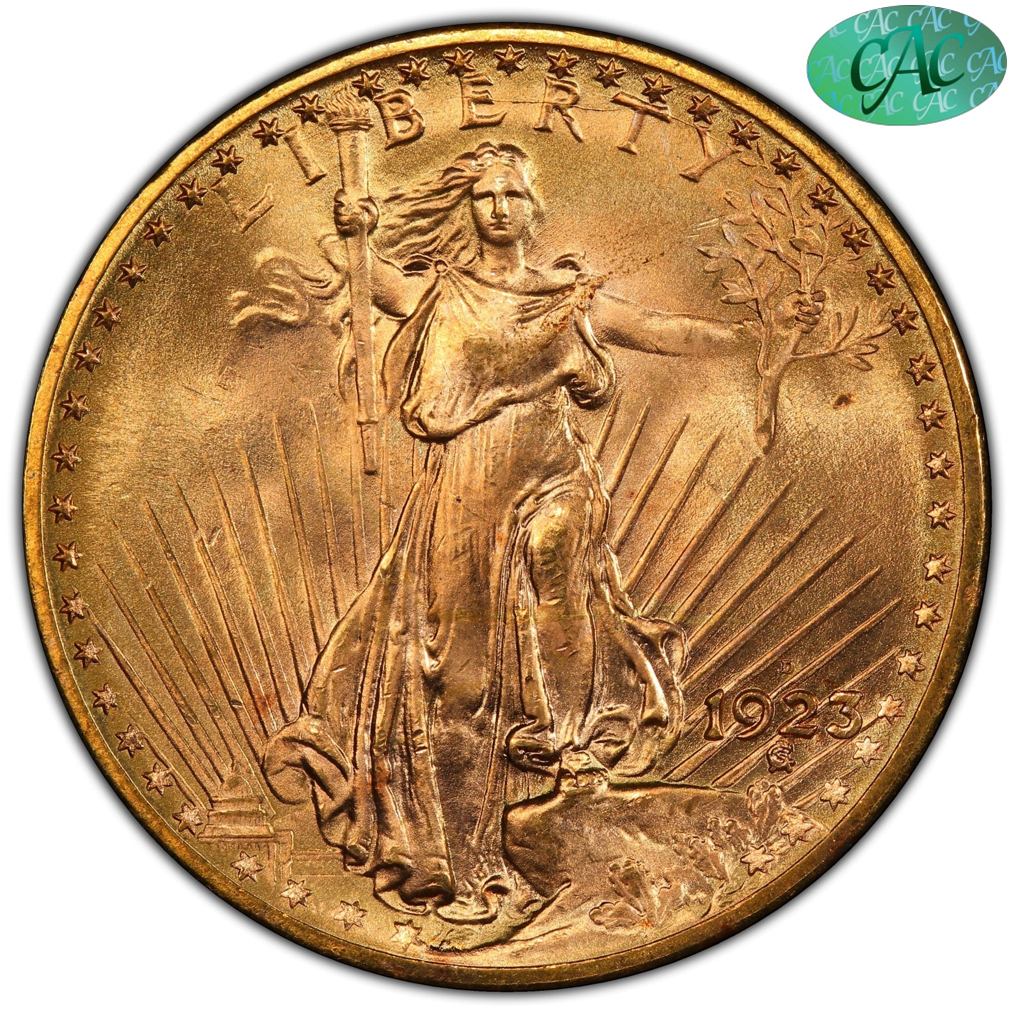 1923-D $20 MS66+ PCGS CAC - Paradime Coins | PCGS NGC CACG CAC Rare US Numismatic Coins For Sale