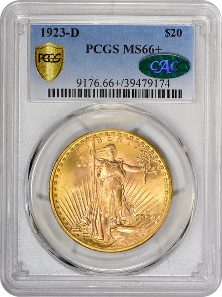 1923-D $20 MS66+ PCGS CAC - Paradime Coins | PCGS NGC CACG CAC Rare US Numismatic Coins For Sale