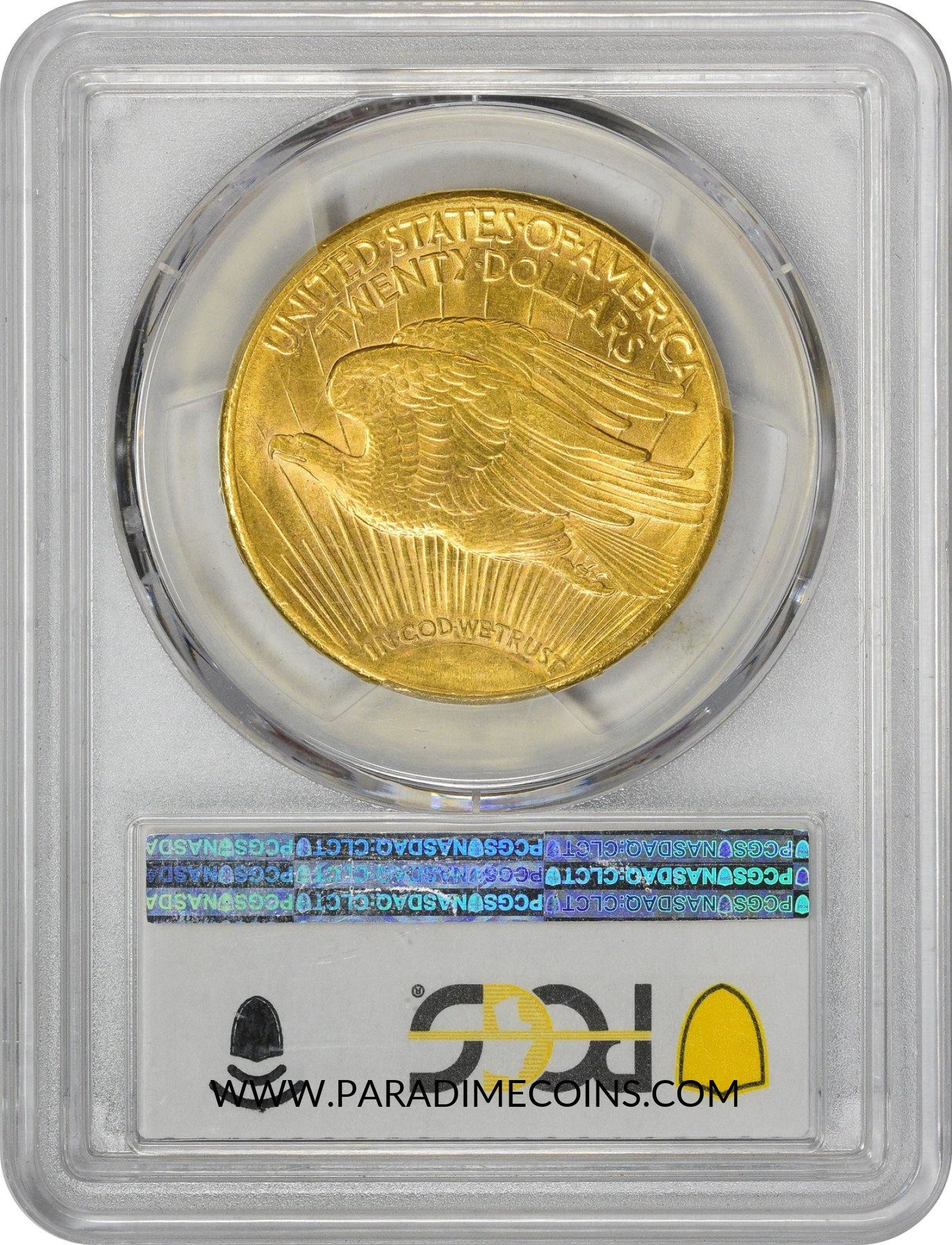 1925-S $20 AU58 PCGS CAC - Paradime Coins | PCGS NGC CACG CAC Rare US Numismatic Coins For Sale