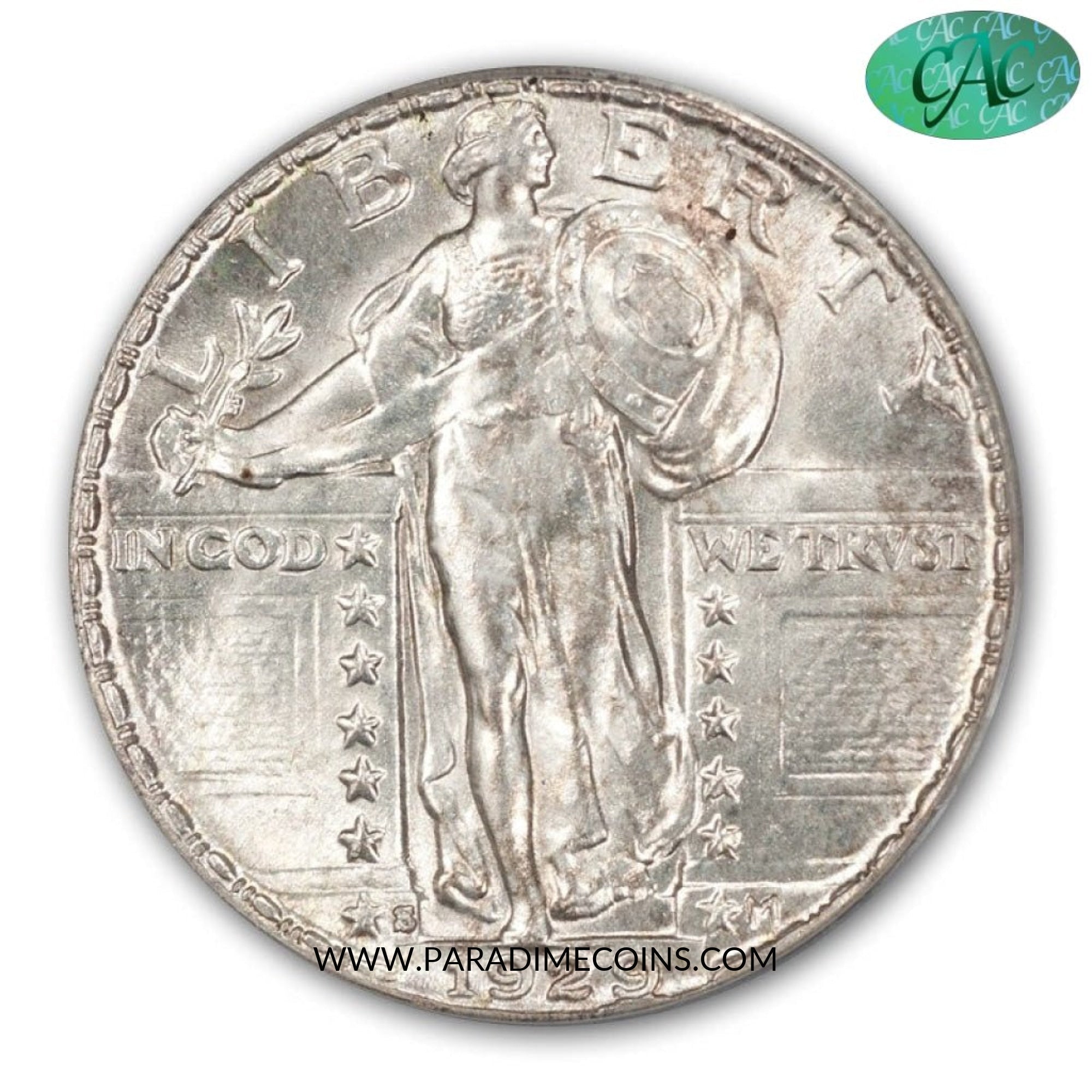 1929-S 25C MS65 PCGS CAC - Paradime Coins | PCGS NGC CACG CAC Rare US Numismatic Coins For Sale