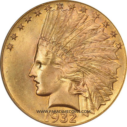 1932 $10 MS63 OGH PCGS GOLD CAC - Paradime Coins | PCGS NGC CACG CAC Rare US Numismatic Coins For Sale