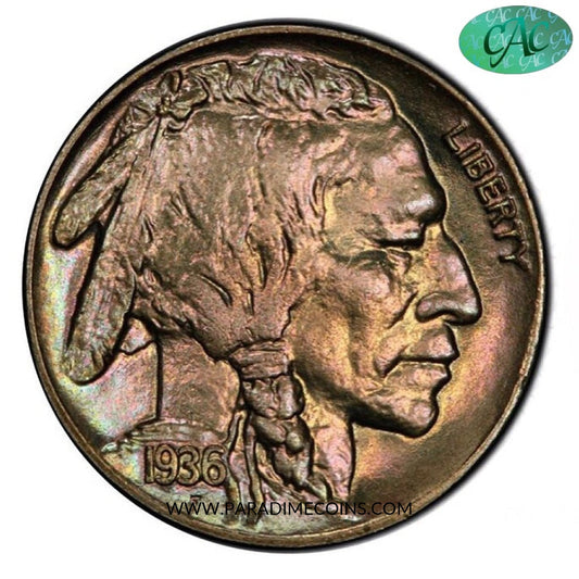 1936 5C MS67+ CAC - Paradime Coins | PCGS NGC CACG CAC Rare US Numismatic Coins For Sale