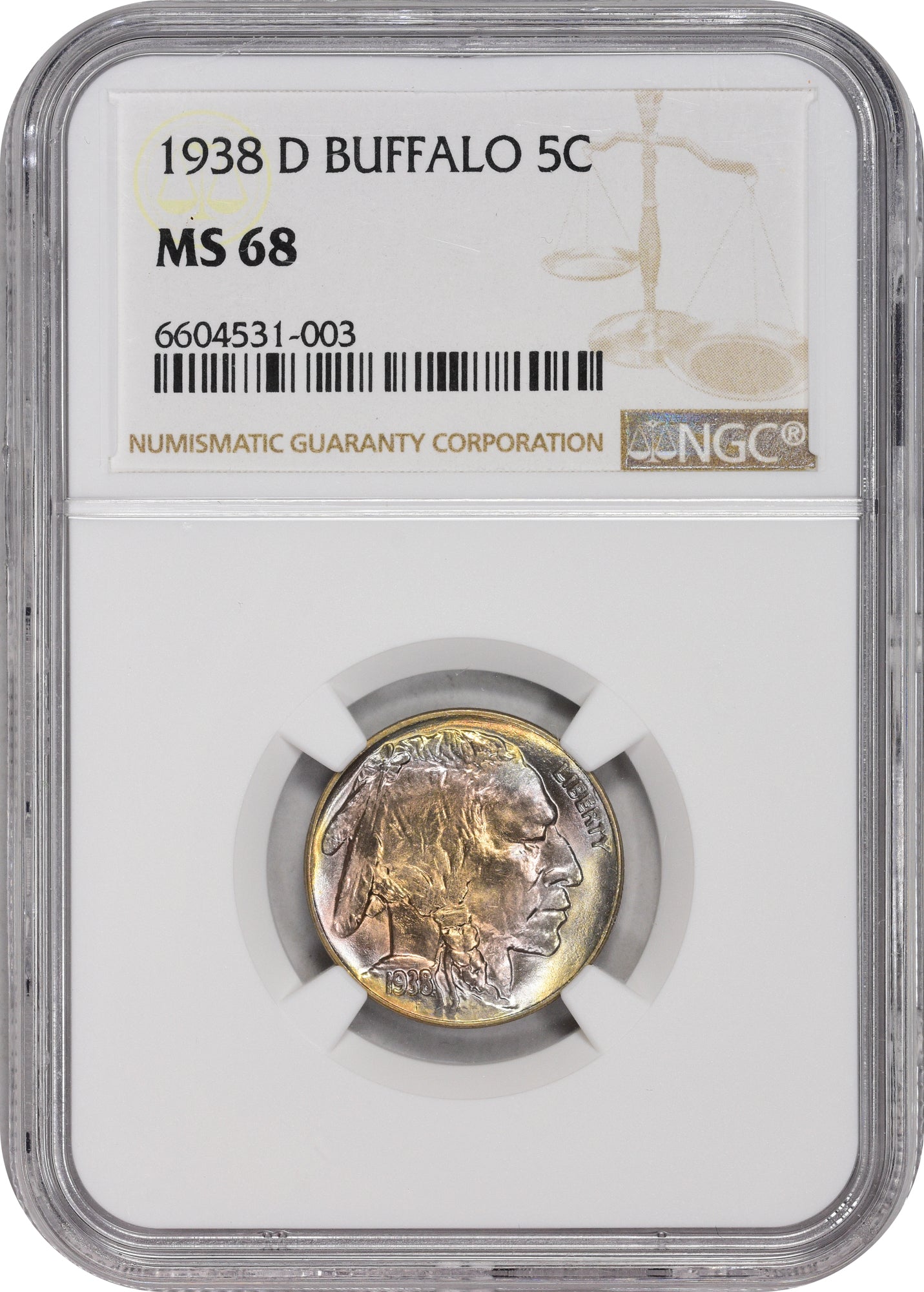 1938-D 5C BUFFALO MS68 NGC - Paradime Coins | PCGS NGC CACG CAC Rare US Numismatic Coins For Sale