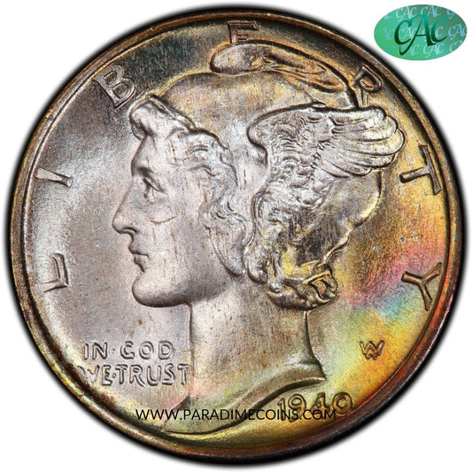 1940 10C MS68 FB PCGS CAC - Paradime Coins | PCGS NGC CACG CAC Rare US Numismatic Coins For Sale