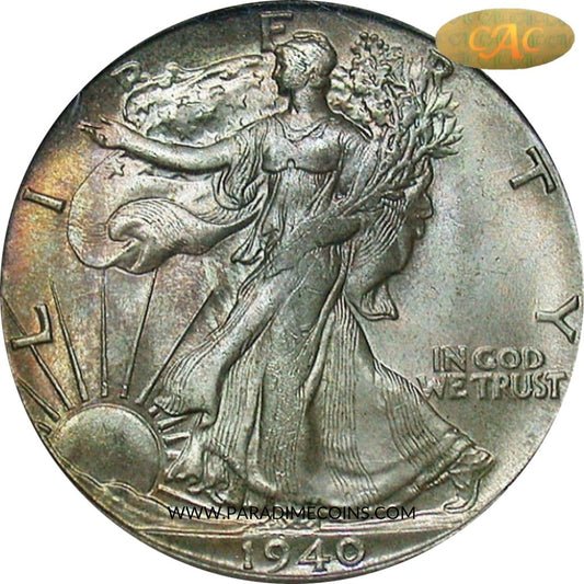 1940-S 50C MS65 NEWMAN PCGS GOLD CAC - Paradime Coins | PCGS NGC CACG CAC Rare US Numismatic Coins For Sale