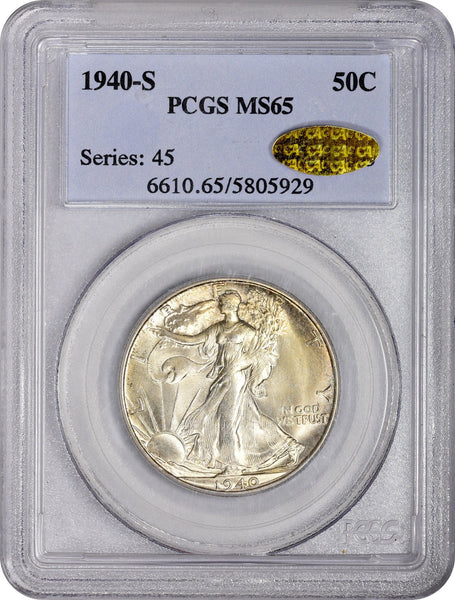 1940-S 50C MS65 PCGS GOLD CAC - Paradime Coins | PCGS NGC CACG CAC Rare US Numismatic Coins For Sale