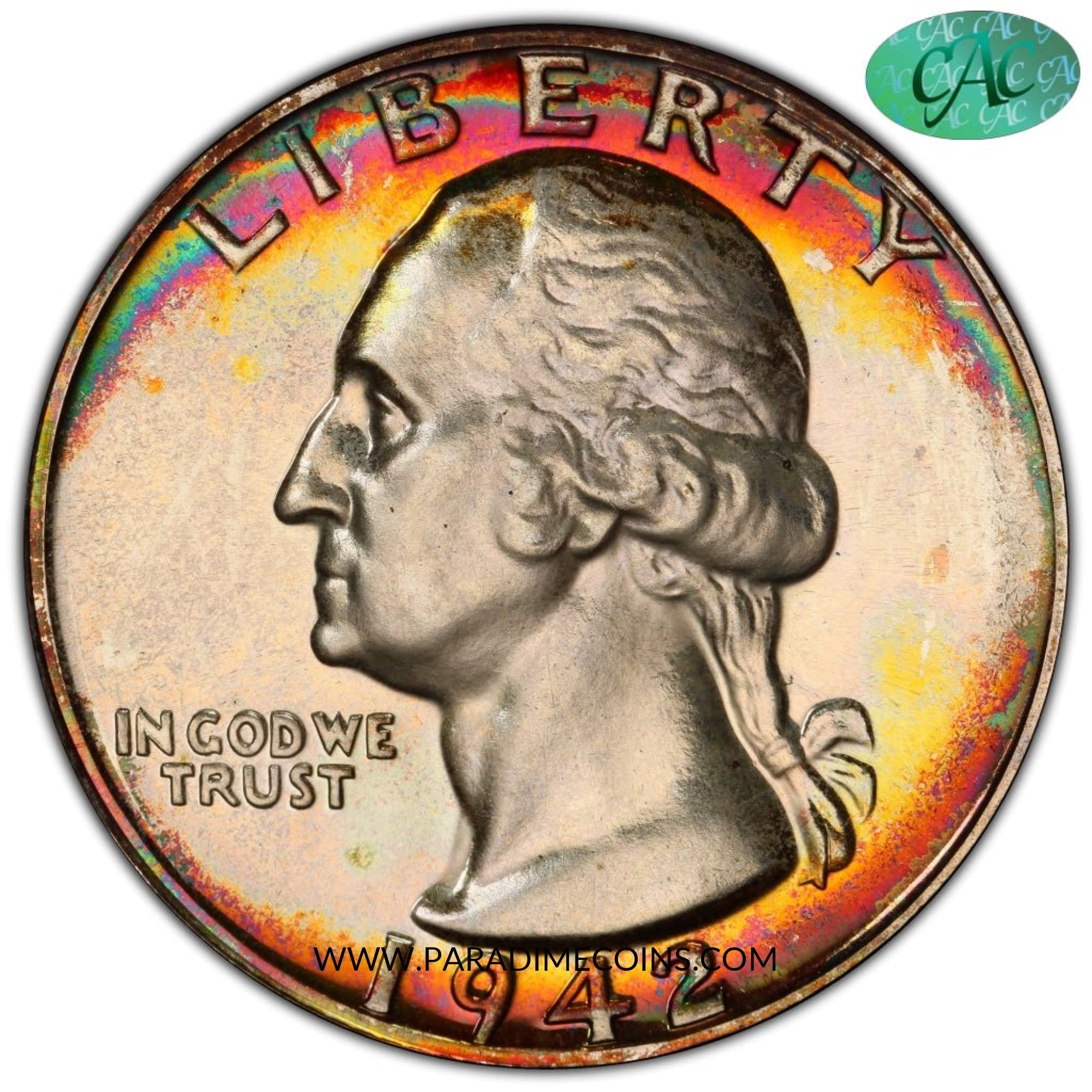 1942 25C PR68 PCGS CAC - Paradime Coins | PCGS NGC CACG CAC Rare US Numismatic Coins For Sale