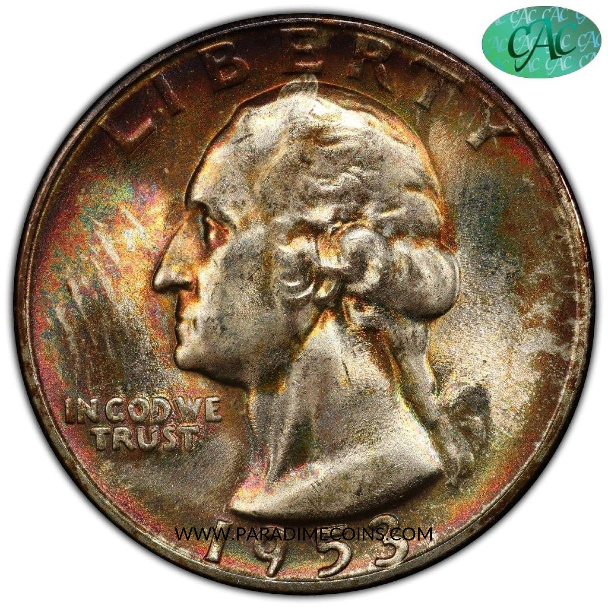 1953-S 25C MS67+ PCGS CAC - Paradime Coins | PCGS NGC CACG CAC Rare US Numismatic Coins For Sale