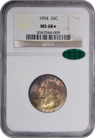 1954 25C MS68* STAR NGC CAC  - Paradime Coins US Coins For Sale