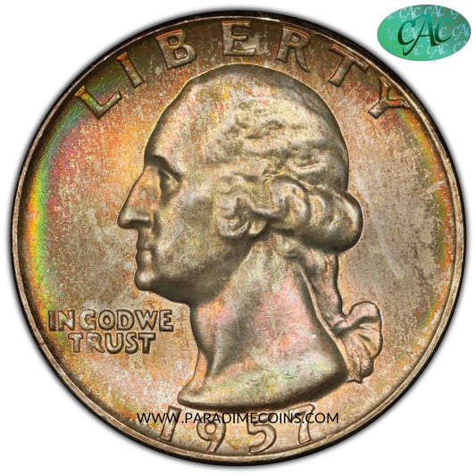1957-D 25C MS67 PCGS CAC - Paradime Coins | PCGS NGC CACG CAC Rare US Numismatic Coins For Sale