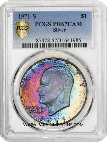 1971-S $1 SILVER PR67 CAM PCGS - Paradime Coins | PCGS NGC CACG CAC Rare US Numismatic Coins For Sale