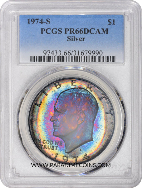 1974-S $1 SILVER PR66 DCAM PCGS - Paradime Coins | PCGS NGC CACG CAC Rare US Numismatic Coins For Sale
