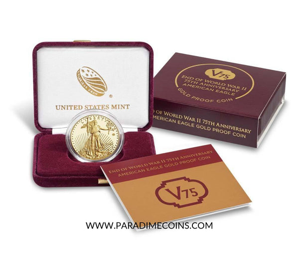 2020-W V75 $50 WWII Privy NGC PF70UCAM First Releases 20XE American Gold Eagle #5 - Paradime Coins US Coins For Sale